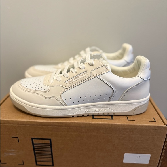 Sam Edelman Harper lace up Women's White Sneakers NEW 10 - Picture 3 of 9